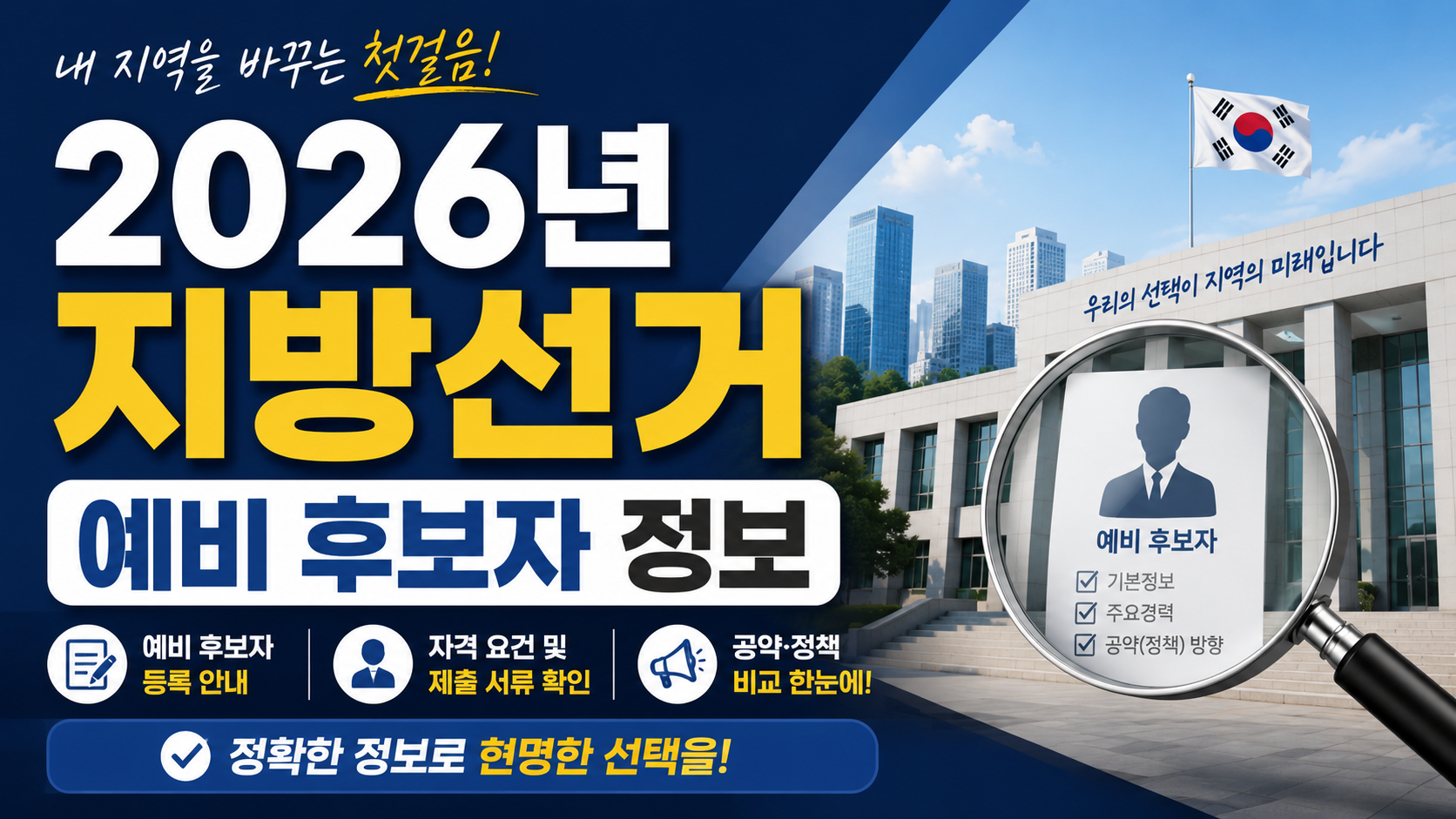 2026 제9회 지방선거: 경기도 용인시장 예비후보 파헤치기